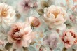 © An Amanita - Delicate and romantic seamless pattern with peonies in soft pastel colors