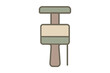 © serdon - Abstract geometric shape with muted earth tone colors and soft rounded corners