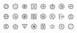 © Digital Bazaar - 24 set of outline web signs icons such as align, radioactive warning, up, exit right arrow, align right vector thin icons for report, presentation, diagram, web design, mobile app