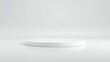 © Ylstudiobd - Minimalist white podium stage with soft lighting and subtle texture
