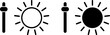 © mohammad - Brightness adjustment icons showing light and dark sun symbols