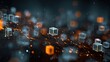 © CStock - Abstract digital cubes connected by light. Representing innovation, data, and futuristic technology concepts.