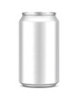© Balsem - Glossy, metallic, cylindrical container, standing upright, with a slight shadow