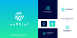 © dhulpikir - Modern connection logo, digital system services, electrical network, vector design illustration.