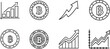 © Muhammad - Vector art of bitcoin icons in linear style