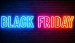 © Lilimanatasa - A vibrant, vintage Black Friday neon light banner in vector form