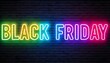 © Lilimanatasa - A vibrant, vintage Black Friday neon light banner in vector form