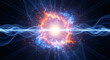 © SABBIR - Radiant Vortex of Cosmic Flames and Energy Waves with Aura and Ethereal Energy Symbolizing Spiritual Power and Transcendence JPG