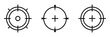 © Oliver Vandenberg - Target icon set. Isolated target vector suitable for graphic design.