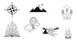 © art.mine - Minimalist graphic illustration featuring nature, travel, and spirituality themes with hand-drawn