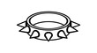 © artstock - Spiked collar vector illustration, perfect for bold accessory design or pet safety concepts
