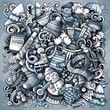 © balabolka - Cartoon vector doodles Winter illustration