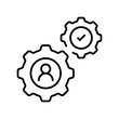 © Jocelyn_Flores - Teamwork vector icon. editable line icon for collaboration and project management