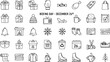 © pixraw - Boxing Day Icons: Winter Holiday Shopping Season Symbols, Vector Illustration