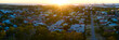 © Austockphoto - Panorama of the sun setting on the ocean's horizon behind Fremantle City
