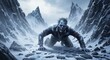© ajib ajib - Chilling descent into madness: A haunting zombie crawler in glacial mountains