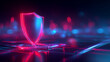 © Rosi - Futuristic shield above a circuit grid symbolizing network defense, threat prevention and resilient cybersecurity architecture for enterprise systems.