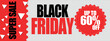 © Design home sara - Black Friday super sale promotional design shows up to sixty percent off today