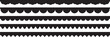 © MSTLAVLY BEGUM - Scalloped Edge border. seamless scalloped simple borders and dividers set, vintage frill ornament and ribbon trim pattern decorative lace vector Illustration