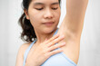 © amazing studio - Asian woman have problem black armpit beauty skin care.