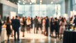 © wu - Blurred shot of business people at party or corporate event in office center. High quality