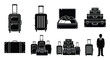 © Safdar - Travel luggage suitcase baggage vector illustration set icons pack