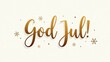 © Aleksei - A cozy Christmas and New Year message in Swedish, God Jul.