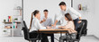 © Pixel-Shot - Business people negotiating at table in conference hall