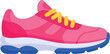 © Your Vectors - Vibrant pink running shoe with yellow laces