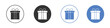 © Hunt - Present box icon pictogram set. Vector icon designs