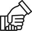 © SHEHAN BANDARA - Black color Shake hands vector icon