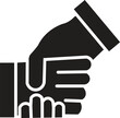 © SHEHAN BANDARA - Black color Shake hands vector icon