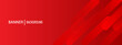 © Samroni Arrosid - Banner background red gradations colorful.shape slash .memphis background.vector eps 10