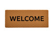 © Sejjil - Brown coir doormat with welcome text isolated on transparent background