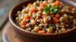 © Alex Pios - Rustic bowl of Hoppin' John, a traditional New Year's Day meal.