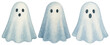 © Rawpixel.com - PNG Cute watercolor ghost illustrations, element set on transparent background