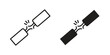 © Hunt - Broken Wire Icon icon illustration, thin line vector, web design sign,