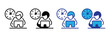 © Bar - Person working on laptop with clock icon symbolizing time management, deadline, or productivity