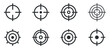 © mdsaikat - Set of various crosshairs aim target pointer symbol for shooter or navigation with clean composition and high quality vector graphic