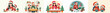 © Vector - Vector of mother and child eating warm soup on Christmas Eve