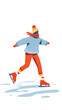© StockStudio - Winter ice skating illustration
