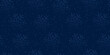 © sunshinys - Festive snowflake pattern. Falling snowflakes on a blue background. Seamless vector background for wrapping paper and wallpaper.