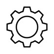 © MonwaraStock - Gear icon in black outline for settings menu