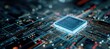 © Abdul - Close-up of a modern computer processor on a circuit board.