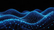 © Myimages - Stunning digital network visualization with glowing blue particles and abstract data streams in dark space