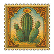 © Rawpixel.com - PNG Vintage cactus stamp illustration