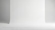 © Celt Studio - Empty photo studio, white cyclorama background, clean minimalist setup, professional photography backdrop, 3D render, modern bright room, product presentation space