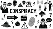 © Ghulam - Conspiracy theories and secret society vector graphic illustration vector