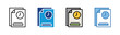 © Elzicon - Time Report icon set multiple style collection