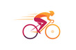© crafthubbd - Stylized cyclist in motion with speed lines